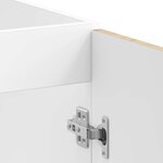 vidaXL Meuble sous évier Porto 2 Pièces Marron Bois d'ingénierie