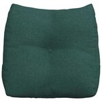 vidaXL Coussin de Dos Vert foncé 45 x 24 x 50 cm tissu