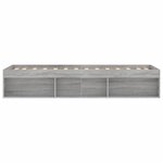 vidaXL Cadre de lit sonoma gris 75x190 cm petit simple