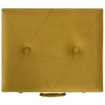vidaXL Tabourets de rangement lot de 3 Jaune moutarde Velours