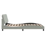 vidaXL Cadre de lit sans matelas gris clair 120x200 cm velours