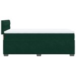 vidaXL Sommier à lattes de lit et matelas Vert foncé 80x200 cm Velours