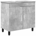vidaXL Unité de vanité de salle de bain Gris béton 60 x 35 x 60 cm