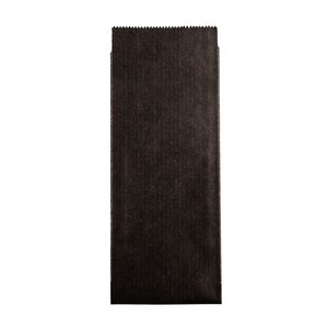 Sac déco en papier - Cadeau - Friandises - Noir - 11 5 x 5 3 cm