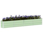 vidaXL Jardinière Vert 320 x 40 x 45 cm Acier