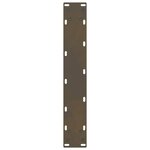 vidaXL Pieds de table de bar en acier naturel  2 pièces  50 x (110-111) cm