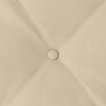 vidaXL Coussin de Dos Crème 180 x 50 cm Tissu en microfibre