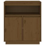 vidaXL Buffet Marron miel 70x34x80 cm Bois massif de pin
