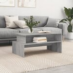 vidaXL Table basse sonoma gris 90x55x42 5 cm bois d'ingénierie