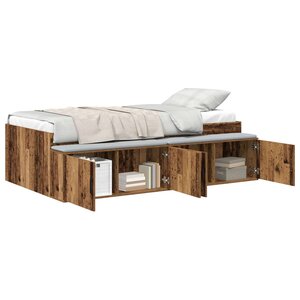 vidaXL Cadre de lit Chêne artisanal 70 x 190 cm Bois d'ingénierie