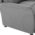 vidaXL Fauteuil inclinable Gris clair 67.5 x 93.5 x 101.5 cm tissu
