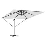 vidaXL Parasol Roma Beige 286 x 285 x 270 cm Aluminium  Polyester