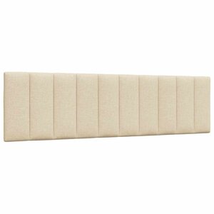 vidaXL Coussin de tête de lit crème 180 cm tissu