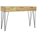 vidaXL Table console 120x35x76 cm Teck massif