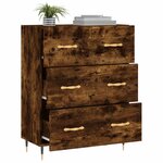 vidaXL Buffet chêne fumé 69 5x34x90 cm bois d'ingénierie