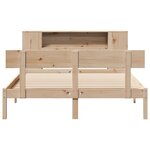 vidaXL Lit bibliothèque sans matelas 140x190 cm bois de pin massif