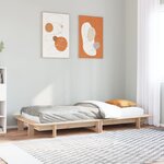 vidaXL Cadre de lit sans matelas 100x200 cm bois massif de pin