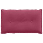 vidaXL Coussin de Dos Bordeaux 80 x 50 cm Tissu en velours côtelé