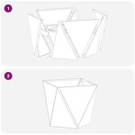 vidaXL Jardinière 2 Pièces Anthracite 30 x 30 x 30 cm Acier