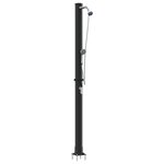 vidaXL Douche solaire extérieure Noir 217 cm PVC et Aluminium