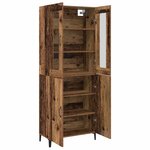 vidaXL Haut Armoire 2 Pièces Bois ancien 69 5 x 34 x 180 cm