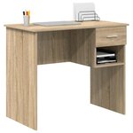 vidaXL Bureau Chêne Sonoma 90 x 49 x 75 cm Bois d'ingénierie