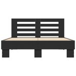 vidaXL Cadre de lit sans matelas noir 140x200 cm