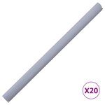 vidaXL Écran d'intimité de jardin PVC 35x0 19 m Gris clair mat