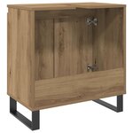 vidaXL Armoire de salle de bain chêne artisanal 58x33x60 cm