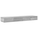 Tiroirs de lit vidaXL Gris Sonoma 140x36 5x16 5 cm en bois d'ingénierie