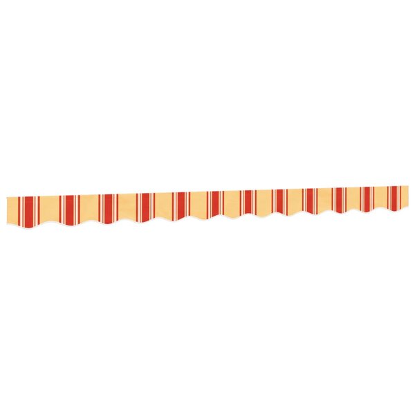 vidaXL Tissu de remplacement de cantonnière d’auvent jaune orange 3 m