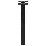 vidaXL Pieds de table basse en forme de X  2 pièces  noir  28 x (42-43) cm  acier