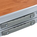 vidaXL Table pliable de camping Aluminium 180x60 cm