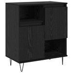 vidaXL Buffet 2 Pièces Chêne noir 60 x 35 x 70 cm