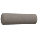 vidaXL Ensemble de canapés 2 Pièces avec coussins décoratifs taupe tissu