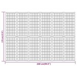 vidaXL Cloison de séparation pliable 6 panneaux 240x170 cm