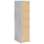 vidaXL Buffet haut gris béton 30x42 5x124 cm bois d'ingénierie