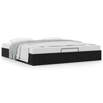 VidaXL Cadre de lit ottoman sans matelas noir 160x200 cm velours