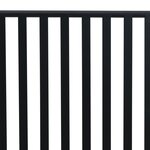 vidaXL Banc d'extérieur Noir Métal Standard Durable Banc d'extérieur