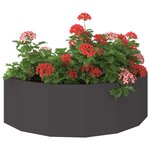 vidaXL Jardinière Noir 120 x 60 x 35 cm Acier