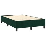 vidaXL Sommier à lattes de lit avec matelas LED Vert foncé 120x200 cm