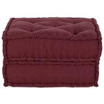 vidaXL Pouf modulaire marron 70x70x36 tissu