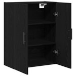 Armoire Murale vidaXL Chêne Noir 69 5x34x90 cm Bois Aggloméré