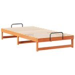 vidaXL Cadre de lit Marron 100 x 200 cm Pin massif
