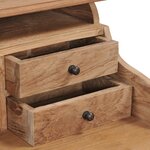 vidaXL Bureau 90x50x100 cm bois de teck solide