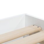 vidaXL Cadre de lit avec tiroirs sans matelas blanc 90x200 cm