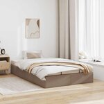 vidaXL Cadre de lit ottoman sans matelas cappuccino 120x200 cm