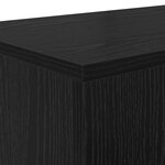 vidaXL Chêne Noir 160 x 30 x 74 cm
