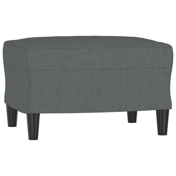 vidaXL Repose-pied Gris foncé 60x50x41 cm Tissu