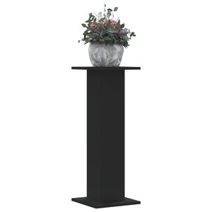 vidaXL Supports pour plantes 2 Pièces noir 30x30x80 cm bois d'ingénierie